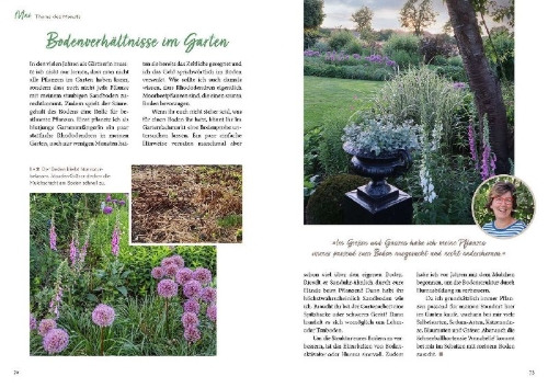 Buchcover und Innenansicht für das Buch: Mit Herz & Gabel durch Katrins Gartenjahr 2026