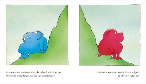 Buchcover und Innenansicht für das Buch: Two Monsters