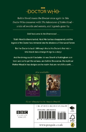 Buchcover und Innenansicht für das Buch: Doctor Who: The Return of Robin Hood