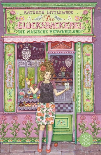 Buchcover und Innenansicht für das Buch: Magic by the Mouthful. Book Four of the Bliss Family Bakery series