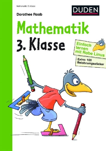 Buchcover und Innenansicht für das Buch: Einfach lernen mit Rabe Linus - Mathematik 3. Klasse