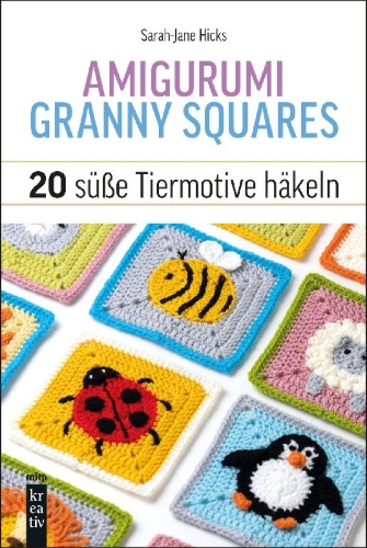 Buchcover und Innenansicht für das Buch: Amigurumi Granny Squares