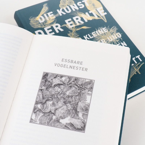 Buchcover und Innenansicht für das Buch: HARVEST. The Hidden Histories of Seven Natural Objects