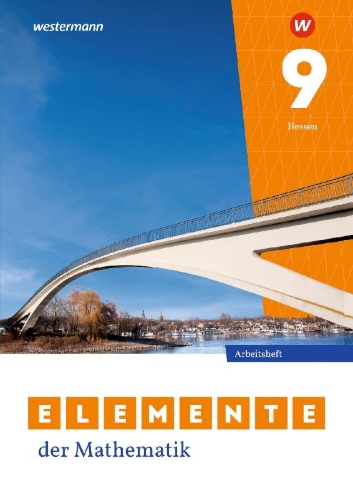 Buchcover und Innenansicht für das Buch: Elemente der Mathematik SI 9. Arbeitsheft mit Lösungen. Für Gymnasien in Hessen