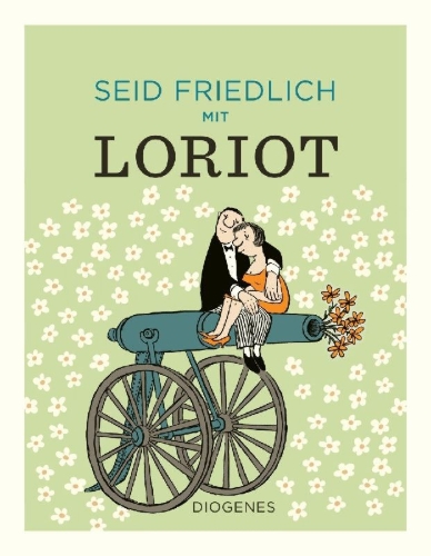 Buchcover und Innenansicht für das Buch: Seid friedlich mit Loriot