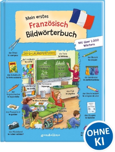 Buchcover und Innenansicht für das Buch: Mein erstes Französisch Bildwörterbuch