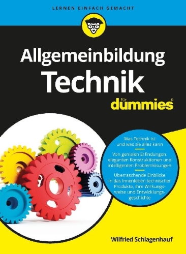 Buchcover und Innenansicht für das Buch: Allgemeinbildung Technik für Dummies
