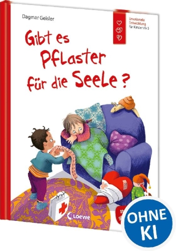 Buchcover und Innenansicht für das Buch: Gibt es Pflaster für die Seele? (Starke Kinder, glückliche Eltern)