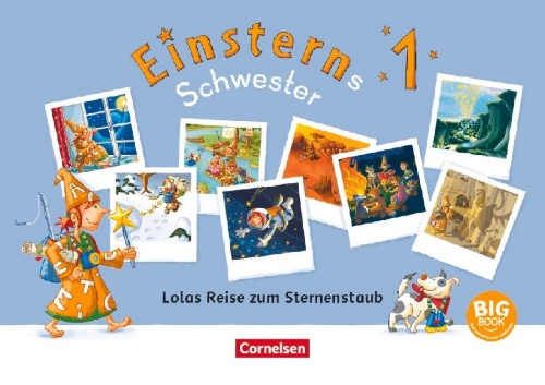 Buchcover und Innenansicht für das Buch: Einsterns Schwester - Erstlesen 1. Schuljahr - Lolas Reise zum Sternenstaub