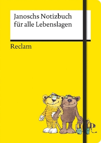 Buchcover und Innenansicht für das Buch: Janoschs Notizbuch für alle Lebenslagen