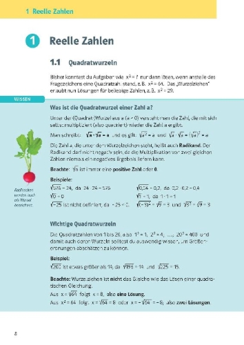 Buchcover und Innenansicht für das Buch: KomplettTrainer Gymnasium Mathematik 9. Klasse