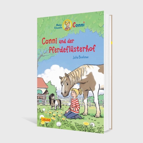 Buchcover und Innenansicht für das Buch: Conni Erzählbände 47: Conni und der Pferdeflüsterhof