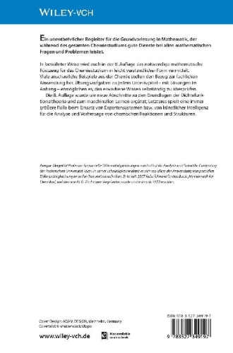 Buchcover und Innenansicht für das Buch: Mathematik für Chemiker