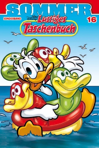 Buchcover und Innenansicht für das Buch: Lustiges Taschenbuch Sommer 16