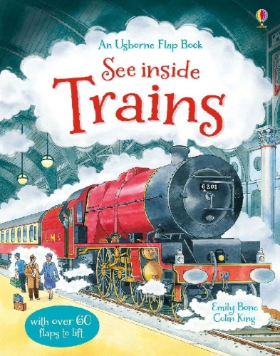 Buchcover und Innenansicht für das Buch: See Inside Trains