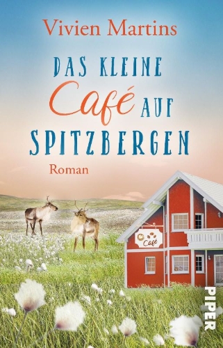 Buchcover und Innenansicht für das Buch: Das kleine Café auf Spitzbergen