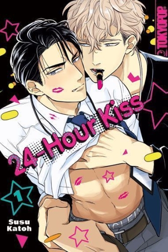 Buchcover und Innenansicht für das Buch: 24-Hour Kiss 01