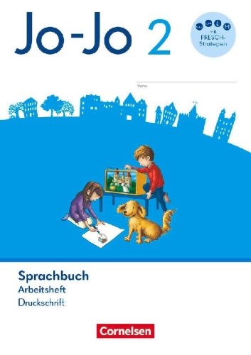 Buchcover und Innenansicht für das Buch: Jo-Jo Sprachbuch 2. Schuljahr - Allgemeine Ausgabe 2024 - Arbeitsheft in Druckschrift