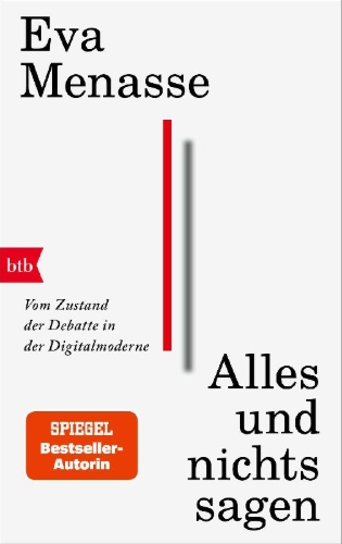 Buchcover und Innenansicht für das Buch: Alles und nichts sagen