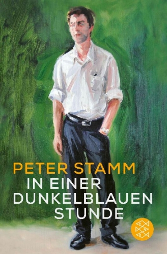 Buchcover und Innenansicht für das Buch: In einer dunkelblauen Stunde