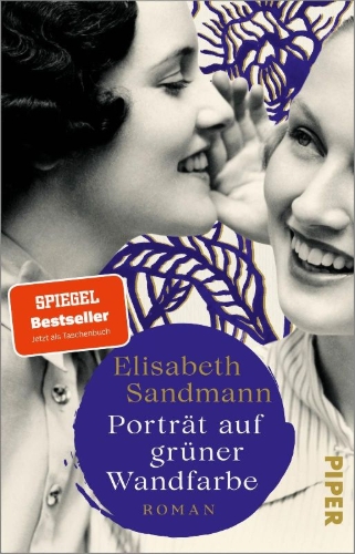 Buchcover und Innenansicht für das Buch: Porträt auf grüner Wandfarbe