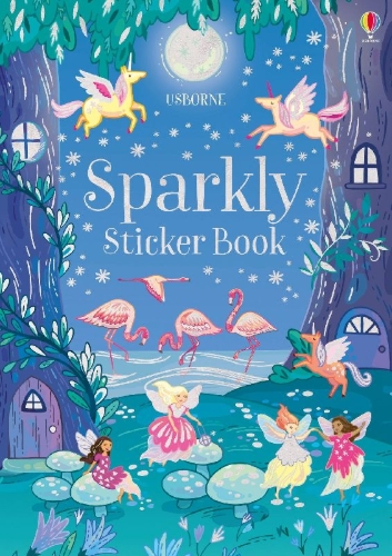 Buchcover und Innenansicht für das Buch: Sparkly Sticker Book