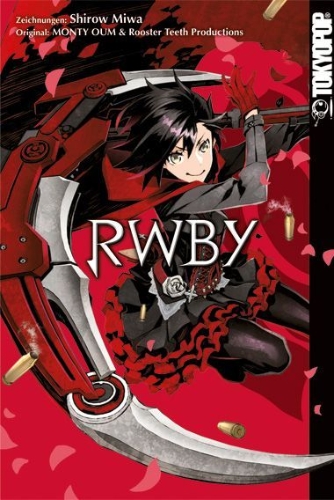 Buchcover und Innenansicht für das Buch: RWBY