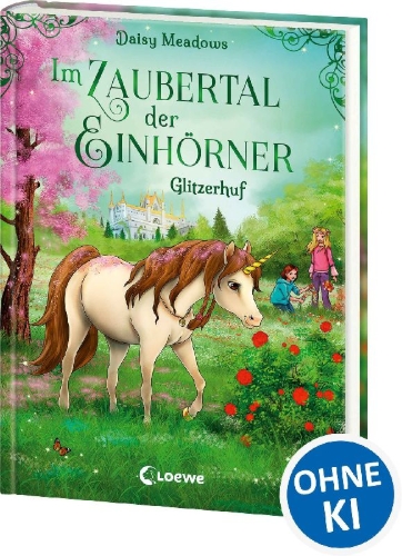 Buchcover und Innenansicht für das Buch: Unicorn Magic. Glitterhoof's Secret Garden