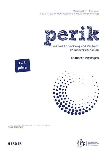 Buchcover und Innenansicht für das Buch: perik. Positive Entwicklung und Resilienz im Kindergartenalltag