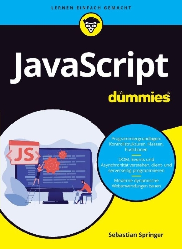 Buchcover und Innenansicht für das Buch: JavaScript für Dummies