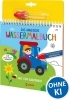 Buchcover und Innenansicht für das Buch: Mes Dessins Magiques - À la ferme