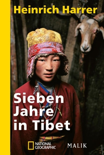 Buchcover und Innenansicht für das Buch: Sieben Jahre in Tibet