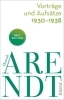 Buchcover und Innenansicht für das Buch: Vorträge und Aufsätze 1930-1938