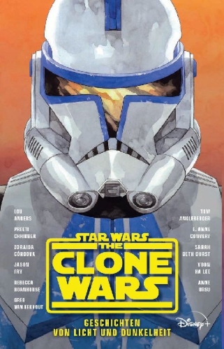 Buchcover und Innenansicht für das Buch: Star Wars: The Clone Wars - Stories of Light and Dark