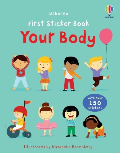 Buchcover und Innenansicht für das Buch: First Sticker Book Your Body