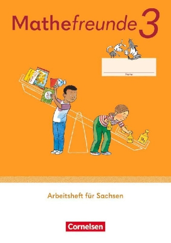 Buchcover und Innenansicht für das Buch: Mathefreunde 3. Schuljahr. Arbeitsheft
