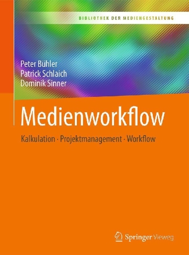 Buchcover und Innenansicht für das Buch: Medienworkflow