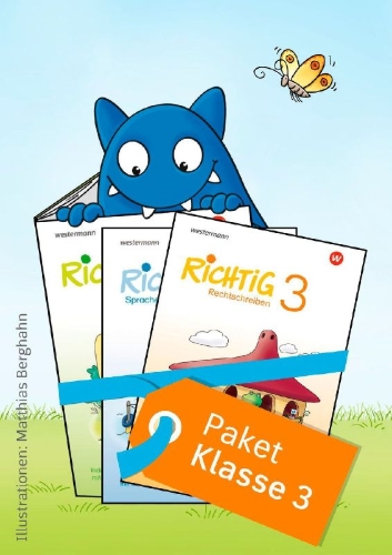 Buchcover und Innenansicht für das Buch: Die RiCHTiG Reihe. Paket Klasse 3