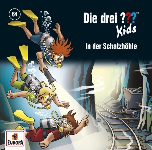 Buchcover und Innenansicht für das Buch: Die drei ??? Kids 64: In der Schatzhöhle