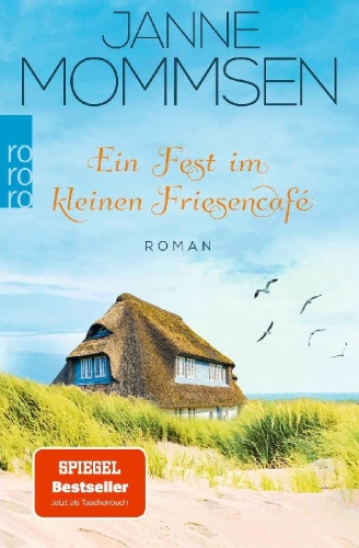 Buchcover und Innenansicht für das Buch: Ein Fest im kleinen Friesencafé