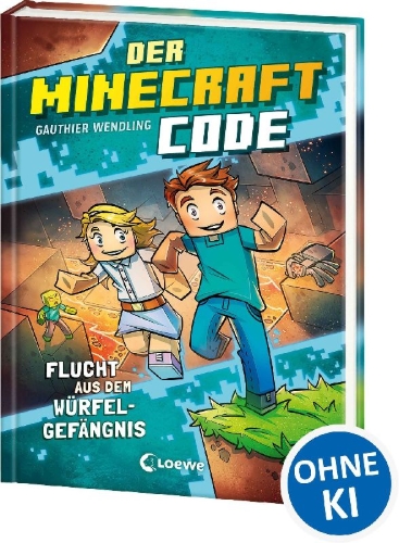 Buchcover und Innenansicht für das Buch: Minecraft Échappe-Toi! - En Mode Survie