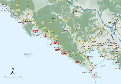 Buchcover und Innenansicht für das Buch: Walking in Italy's Cinque Terre