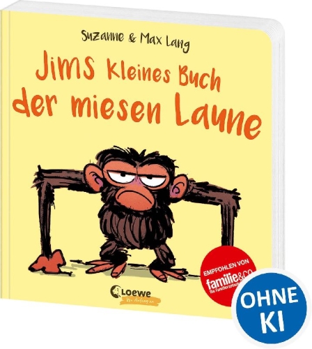 Buchcover und Innenansicht für das Buch: Grumpy Monkey's little book of grumpiness