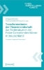 Buchcover und Innenansicht für das Buch: Transformationen der Theaterlandschaft