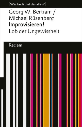 Buchcover und Innenansicht für das Buch: Improvisieren! Lob der Ungewissheit