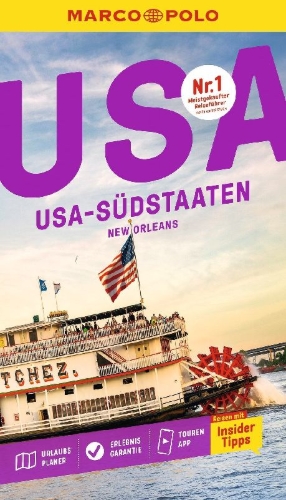 Buchcover und Innenansicht für das Buch: MARCO POLO Reiseführer USA Südstaaten, New Orleans