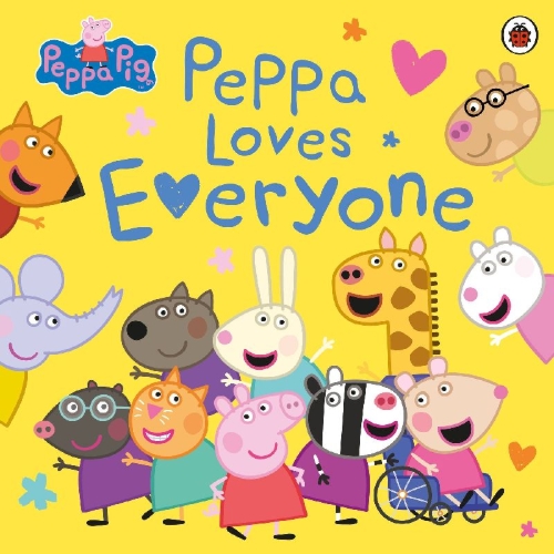 Buchcover und Innenansicht für das Buch: Peppa Pig: Peppa Loves Everyone