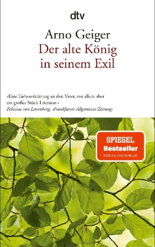 Buchcover und Innenansicht für das Buch: Der alte König in seinem Exil