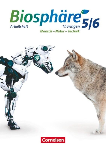 Buchcover und Innenansicht für das Buch: Biosphäre Sekundarstufe I - 5./6. Schuljahr - Gymnasium Thüringen - Arbeitsheft