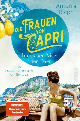 Buchcover und Innenansicht für das Buch: Die Frauen von Capri - Im blauen Meer der Tage